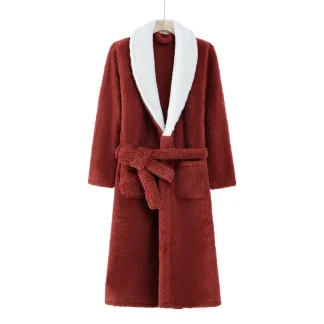 Warm Men's Robe with Belt